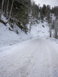 Snowy Landscape in the German Mountains