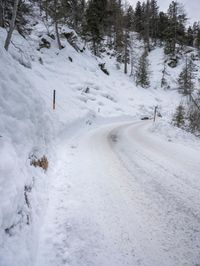 Snowy Landscape in the German Mountains