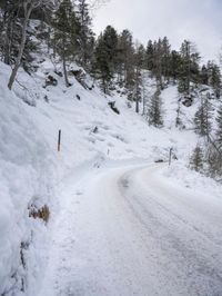 Snowy Landscape in the German Mountains