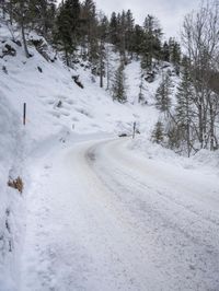 Snowy Landscape in the German Mountains