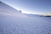 Snowy Landscape: Exploring the Mountain Range in France