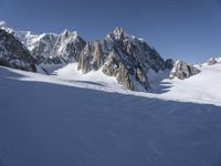 Snowy Mountain Landscape in the Alps, Europe