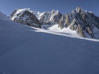 Snowy Mountain Landscape in the Alps, Europe