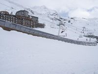 Snowy Mountain Landscape in the Alps, France