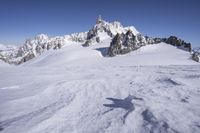 Snowy Mountain Landscape in the Alps, Italy