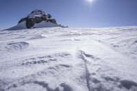 Snowy Mountain Landscape in the Alps, Italy