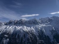 Snowy Mountain Landscape in Chamonix, France