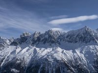 Snowy Mountain Landscape in Chamonix, France