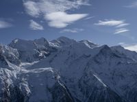 Snowy Mountain Landscape in Chamonix, France