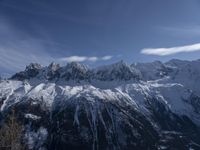 Snowy Mountain Landscape in Chamonix, Mont Blanc