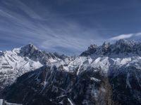 Snowy Mountain Landscape in Chamonix, Mont Blanc