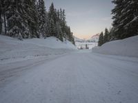 Snowy Mountain Landscape in Europe: Switzerland