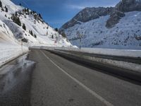 Snowy Mountain Landscape in Germany During Winter
