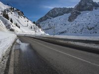 Snowy Mountain Landscape in Germany During Winter