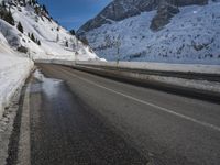 Snowy Mountain Landscape in Germany During Winter