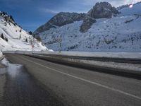 Snowy Mountain Landscape in Germany During Winter