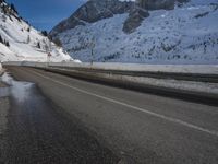 Snowy Mountain Landscape in Germany During Winter