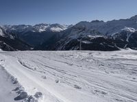 Snowy Mountain Landscape in France