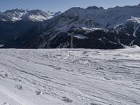 Snowy Mountain Landscape in France