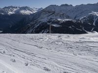 Snowy Mountain Landscape in France