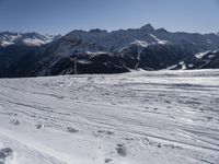 Snowy Mountain Landscape in France