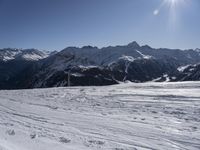 Snowy Mountain Landscape in France