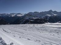 Snowy Mountain Landscape in France