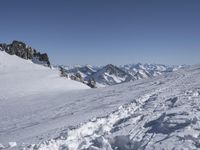 Snowy Mountain Landscape in the Italian Alps