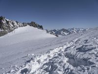 Snowy Mountain Landscape in the Italian Alps