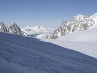 Snowy Mountain Landscape in Italy's Alps