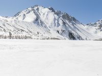 Snowy Mountain Landscape in Winter