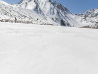 Snowy Mountain Landscape in Winter
