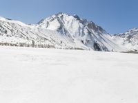 Snowy Mountain Landscape in Winter