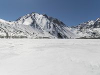 Snowy Mountain Landscape in Winter