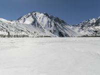 Snowy Mountain Landscape in Winter
