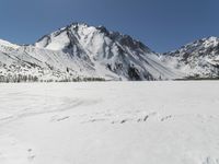 Snowy Mountain Landscape in Winter