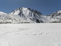 Snowy Mountain Landscape in Winter