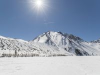 Snowy Mountain Landscape in Winter