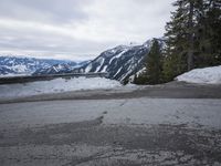 Snowy Mountain Pass: German and Swiss Landscapes