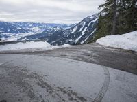 Snowy Mountain Pass: German and Swiss Landscapes