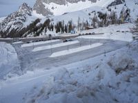 Snowy Mountain Range in Europe: Exploring the Alps