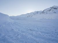 Snowy Mountain Road in the German Alps