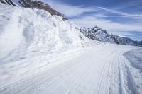 Snowy Mountain Road in Germany: A Breathtaking Landscape