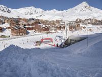 Snowy Mountains in France, Europe