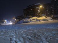 Snowy Road in the Alps, France - Tourist Attraction 001