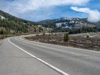 Snowy Road in Colorado: Embracing the Mountain Landscape