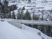 Snowy Road in Germany's Alps
