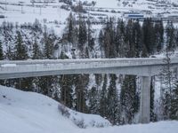 Snowy Road in Germany's Alps