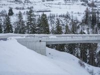 Snowy Road in Germany's Alps