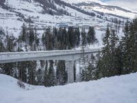 Snowy Road in Germany's Alps